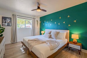 5 bedrooms, iron/ironing board, travel crib, WiFi