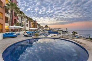 Indoor pool - Beachfront 2BR Condo with Gym & Hot Tub (Cabo San Lucas)