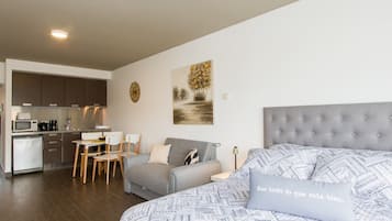 Studio (2G) | Een minibar, een kluis op de kamer, verduisterende gordijnen