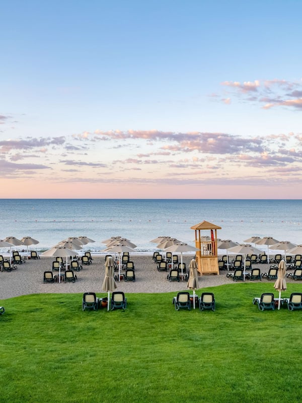 Private beach, beach bar