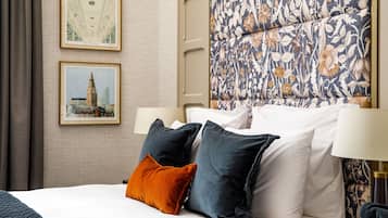 Egyptian cotton sheets, premium bedding, memory foam beds, in-room safe