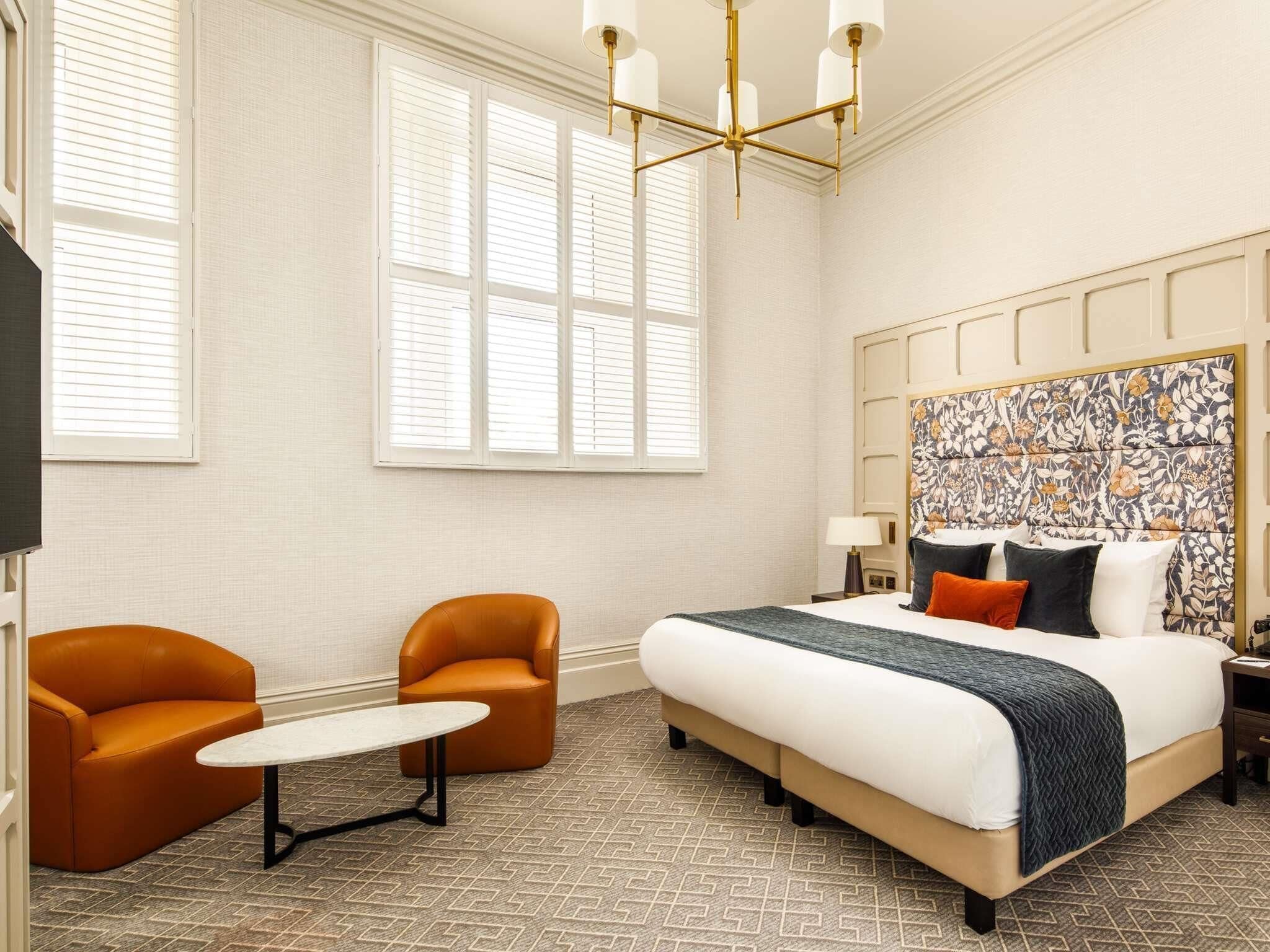 Suite, 1 kingsize bed | Lakens van Egyptisch katoen, luxe beddengoed