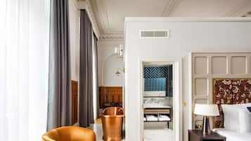 Egyptian cotton sheets, premium bedding, memory foam beds, in-room safe
