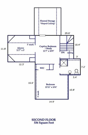 Floor plan - This quintessential Saluda cottage personifies eclectic and whimsey! (Saluda)