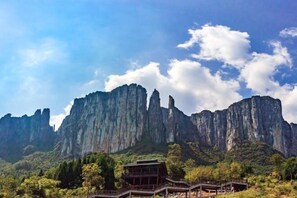 Blick von der Unterkunft