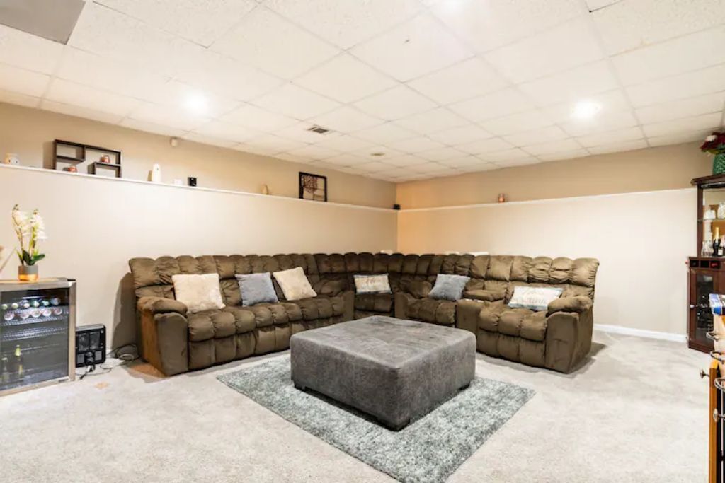 Entire private basement area.
