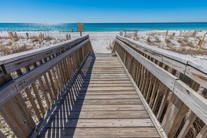 Accommodatie ligt op het strand