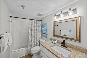 Soap, shampoo, toilet paper