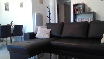 Televisie, een dvd-speler, boeken en een muziekbibliotheek