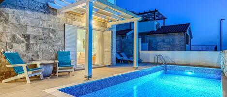 A heated pool