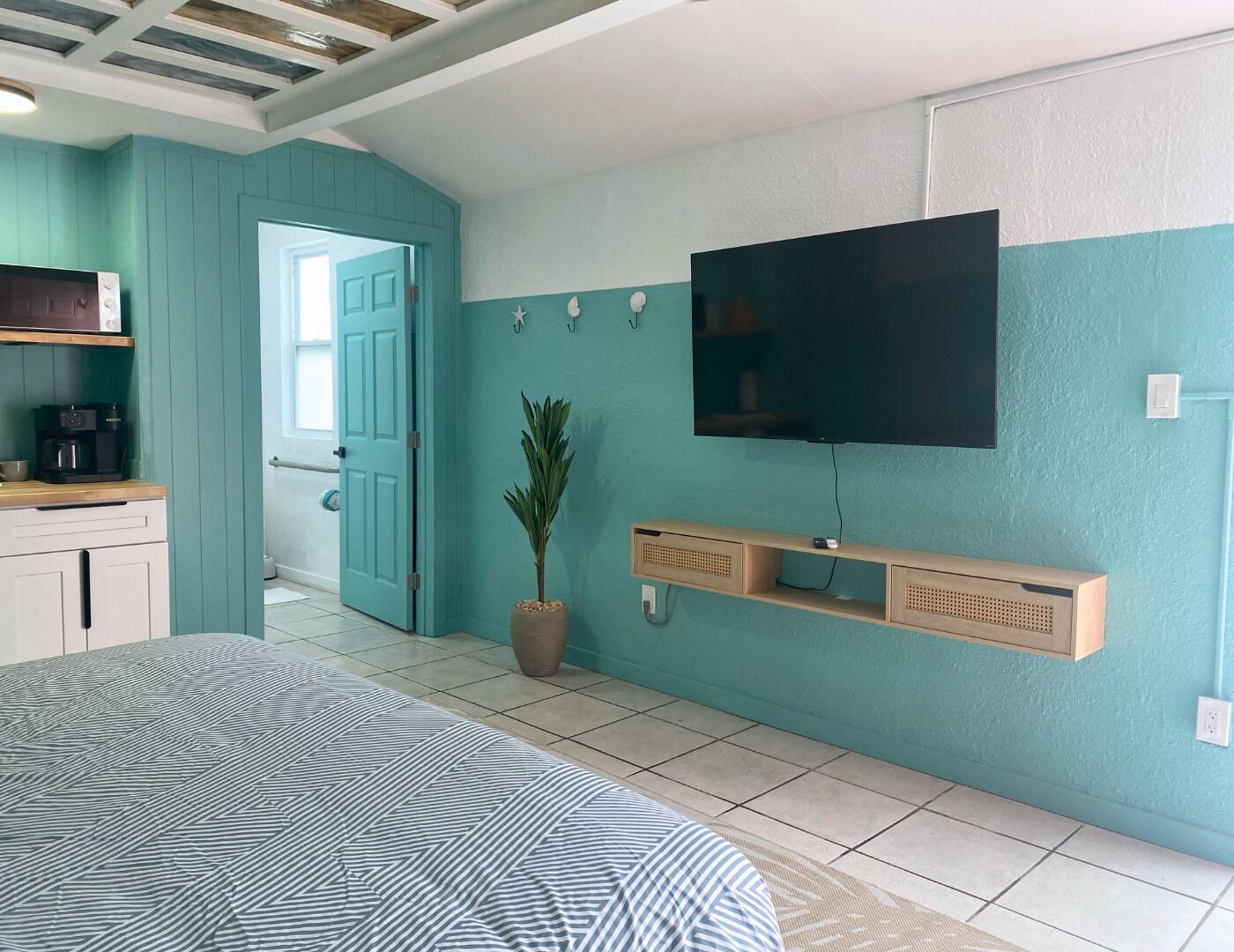 Premier studio, 1 kingsize bed | Gratis wifi, beddengoed