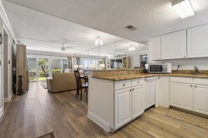Interior - Quality walkout unit, Steps from the sand, Ocean Views from living room  (Saint Augustine Beach Florida)