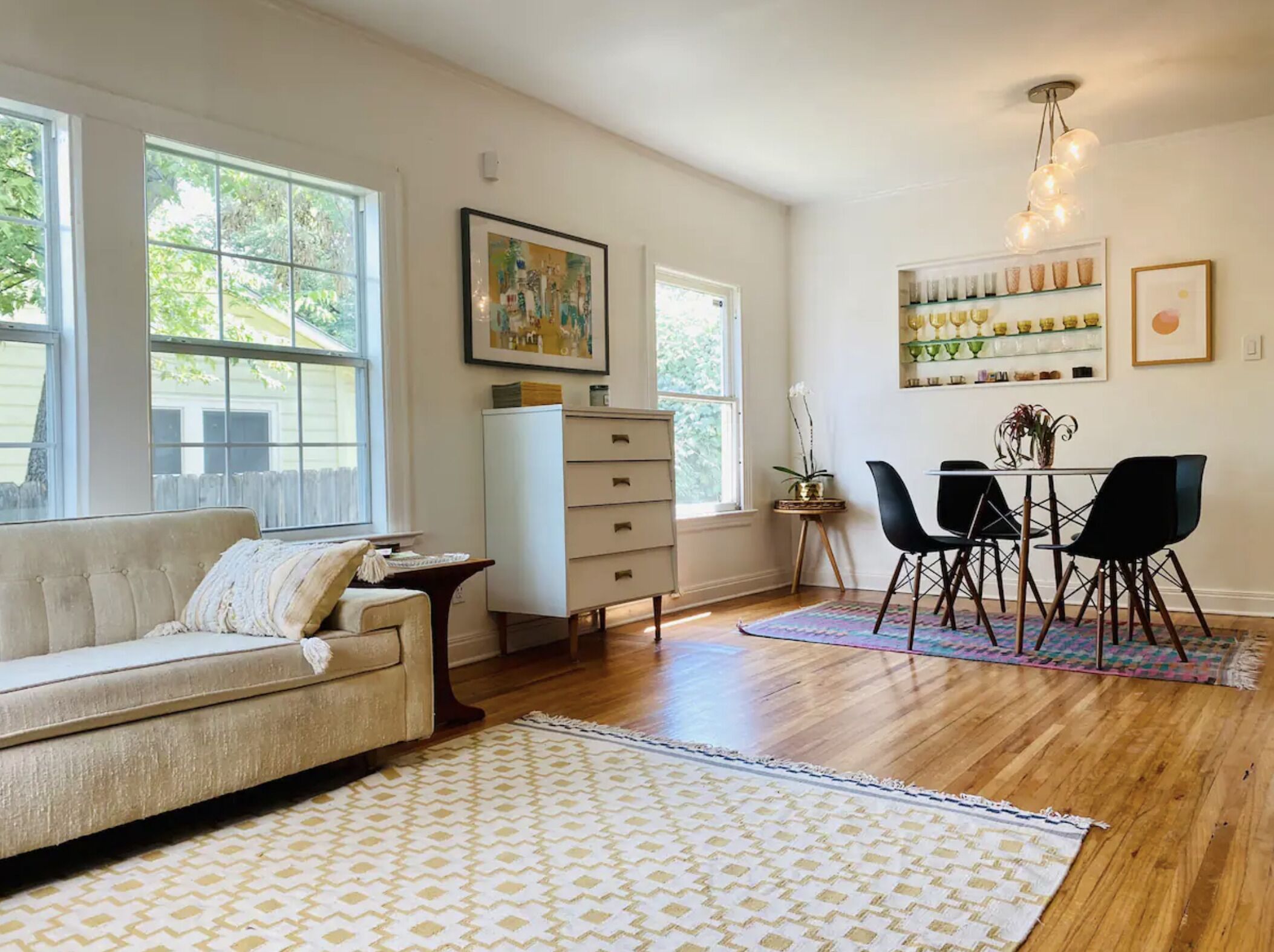 Stylish home with pool and big yard in central Austin
