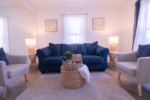 Smart TV, fireplace, video games, books