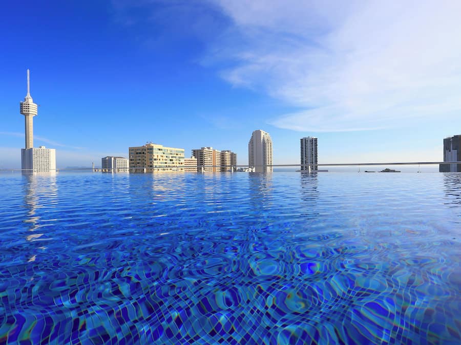 Outdoor pool, open 7:00 AM to 8:00 PM, pool umbrellas, sun loungers