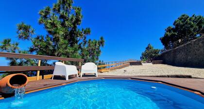 Chalet "Laurelin" with Sea View, Private Mini Pool & Wi-Fi