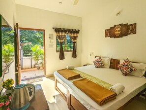 Deluxe Double Room | View from room - Mysa homes  (Morjim)