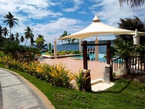 Outdoor pool - Bali inspired resort with condo (Island Garden City of Samal)
