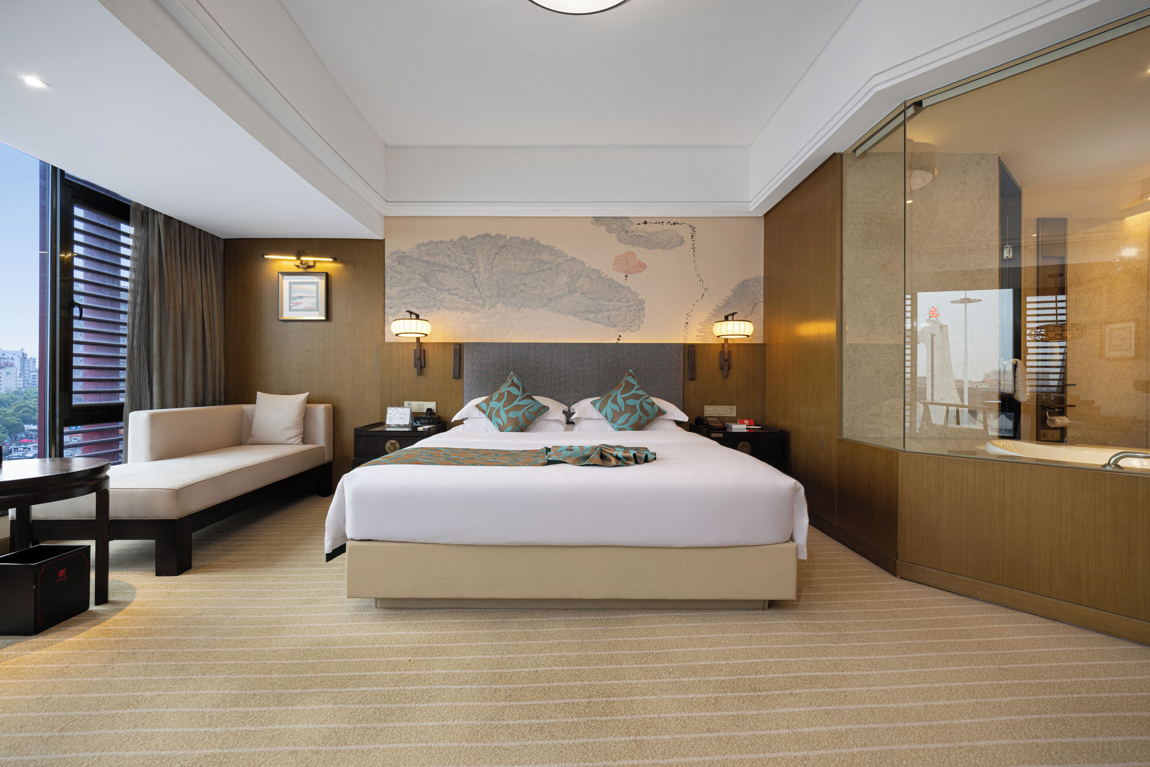 Deluxe Room, 1 Bedroom, Non Smoking, City View | Down duvets, free minibar items, in-room safe, iron/ironing board