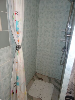 Shower, hair dryer, soap, toilet paper - Gîte de la Maison-forte de la Mûre / BIOL-le-Haut (Biol)