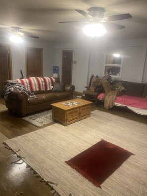 Living area - Catskills farmhouse in the wilderness but 5 minutes from town (Hamden)