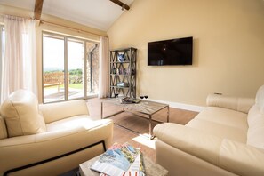 TV, caminetto