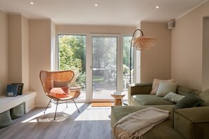 Smart-tv en een open haard