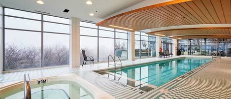 Indoor pool, outdoor pool