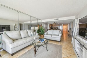 Smart TV, DVD player, books, computer monitors