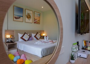 Quarto casal lua de mel | Frigobar, escrivaninha, quartos à prova de som, Wi-Fi de cortesia
