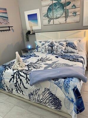 1 bedroom, iron/ironing board, travel crib, free WiFi