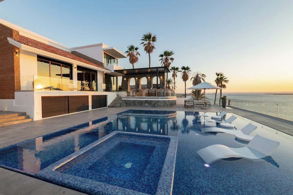 A heated pool