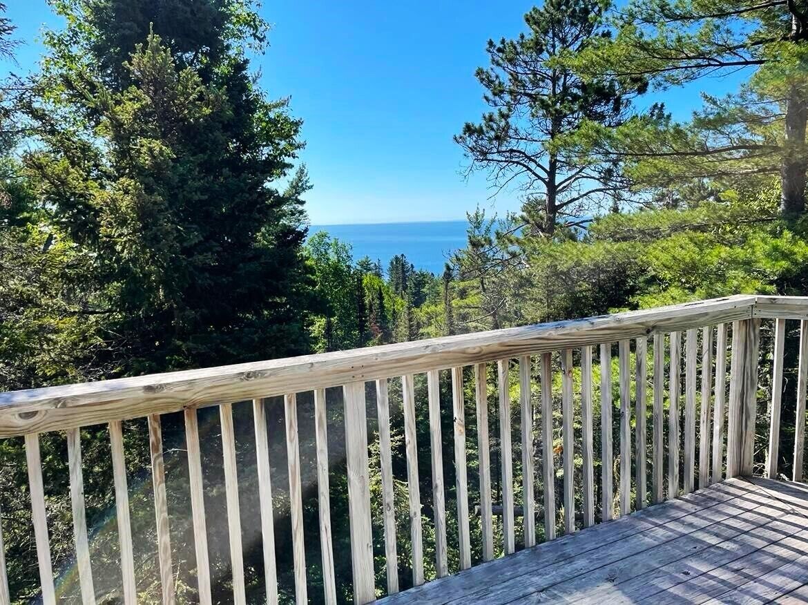 Unique Treehouse in the woods with a fabulous Lake Superior view
