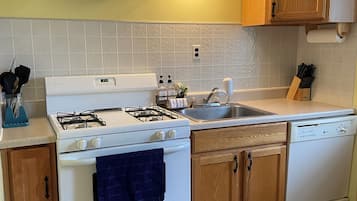 Frigorífico, microondas, horno y lavavajillas