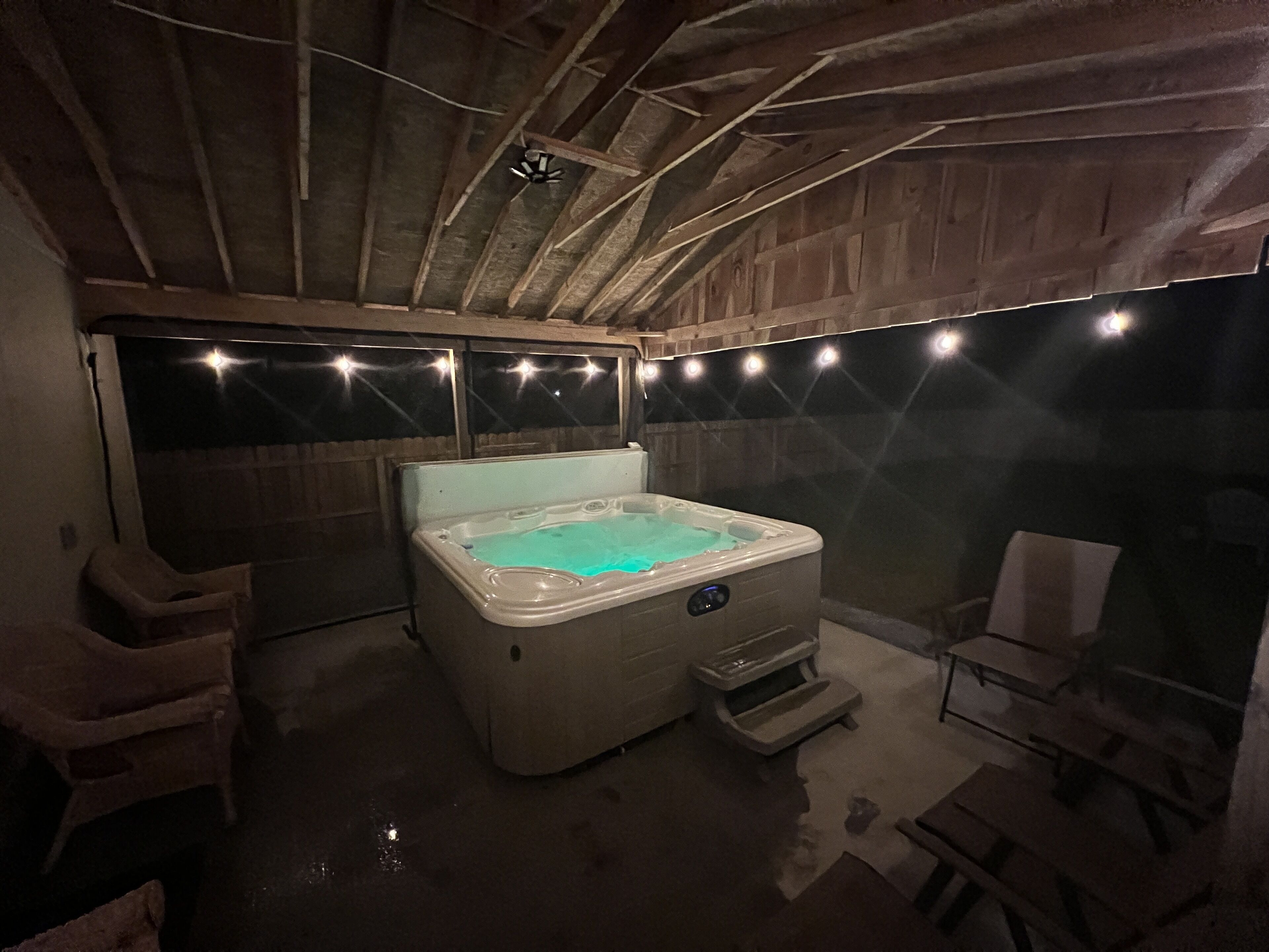 Bain à remous intérieur