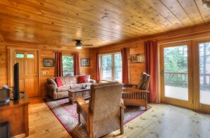 スマートテレビ、暖炉、DVD プレーヤー、書庫