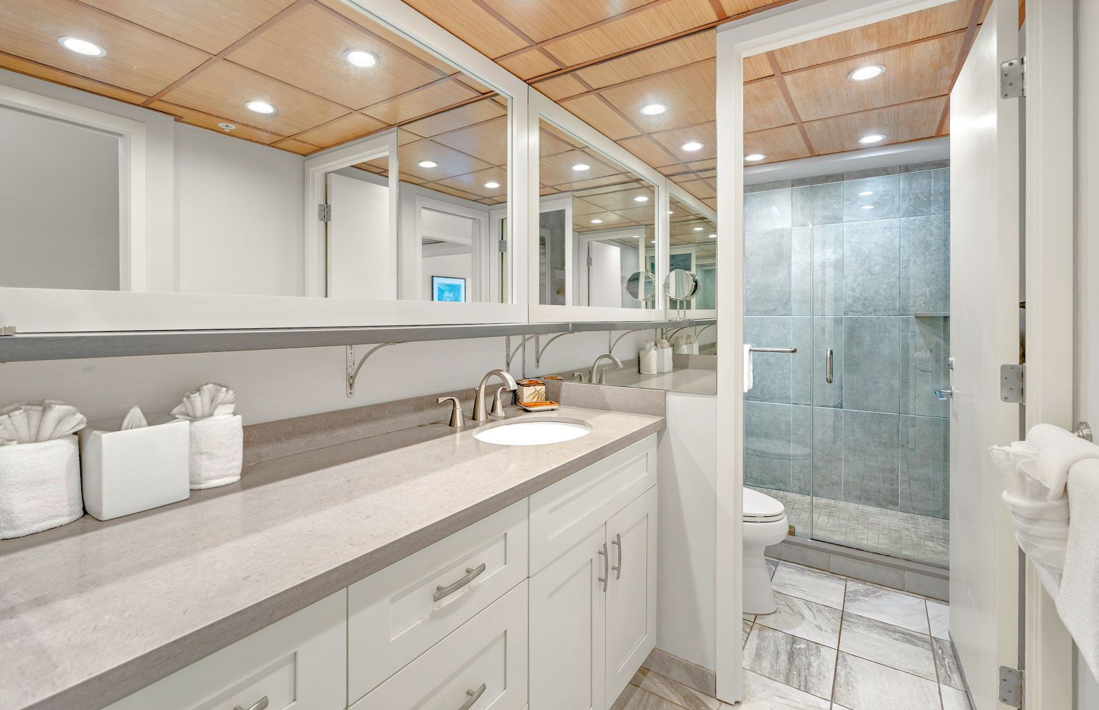 Bathtub, hair dryer, towels