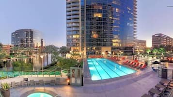 屋外プール、温水プール