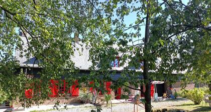 Half-timbered and brick farmhouse dating from 1819, 250 m from the Ardennes forest.