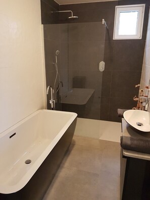 Shower, hair dryer, towels, toilet paper - Quimper- Feet in the water for this vacation home - 6 bedrooms (Quimper)