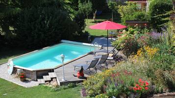Piscine extérieure, piscine chauffée