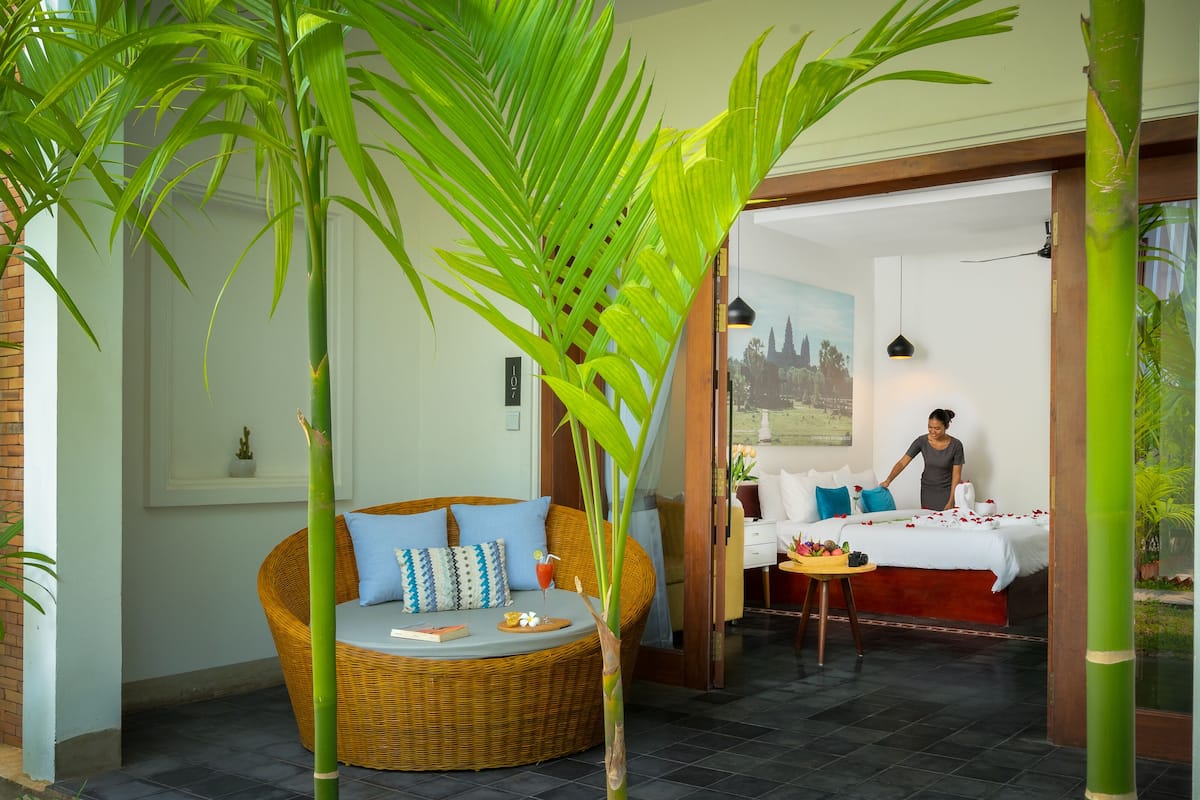 Suite Studio Premium, 1 très grand lit, vue piscine