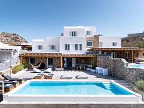 Outdoor pool, a heated pool - Amazing view Villa Agapi 2' from the beach, by Red Windmill Villas (Mykonos)