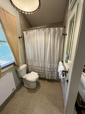 Asciugacapelli, asciugamani, sapone, shampoo