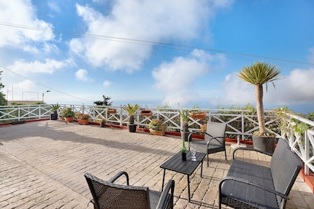 Terrace/patio. Vacation Home 'Casa Andrea' with Sea View, Private Terrace and Wi-Fi