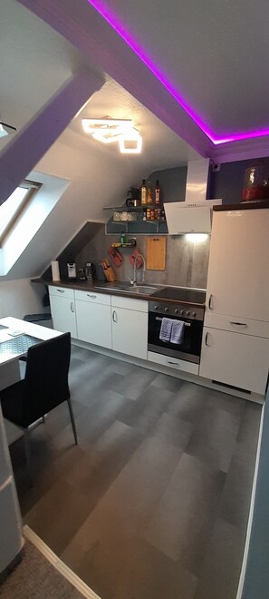 Mikrovågsugn, ugn, spishäll och diskmaskin