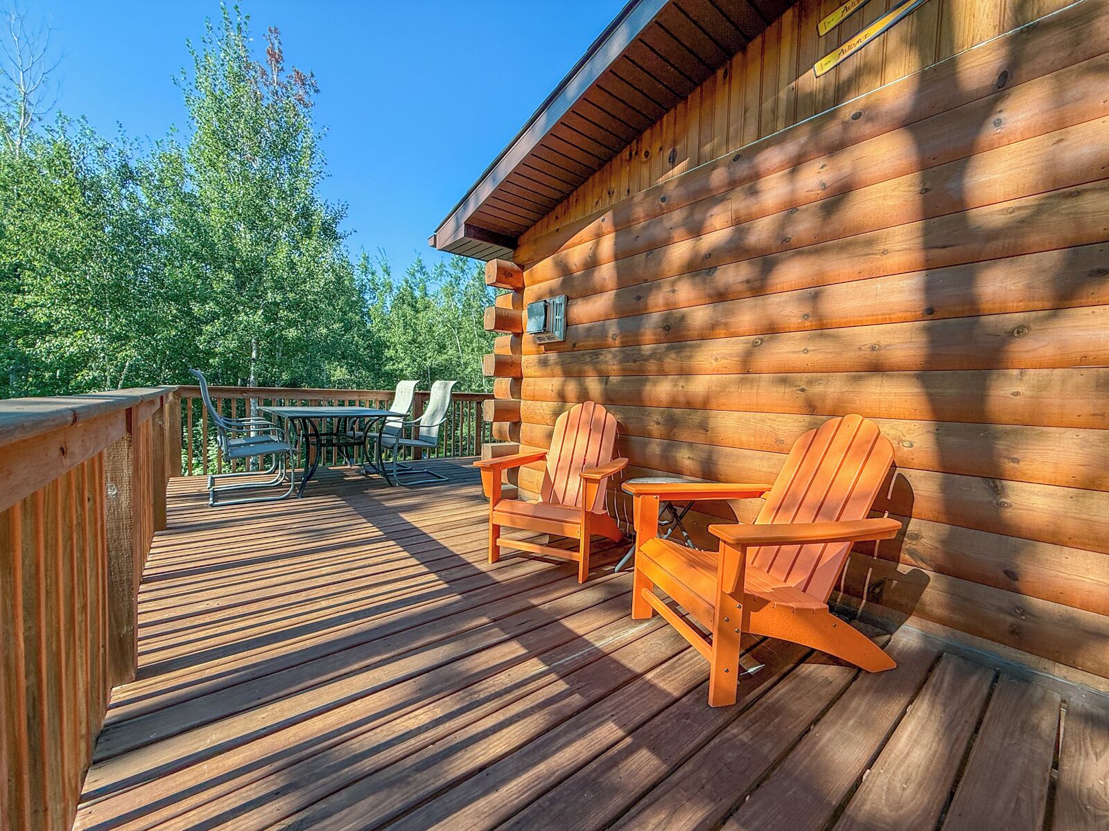 Enjoy the spacious deck during your stay.