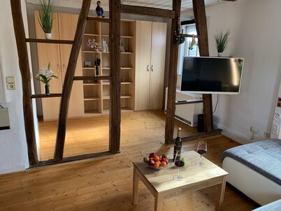 Beautifully renovated specialist workshop with flair WALLBOX charging station at the guest parking lot