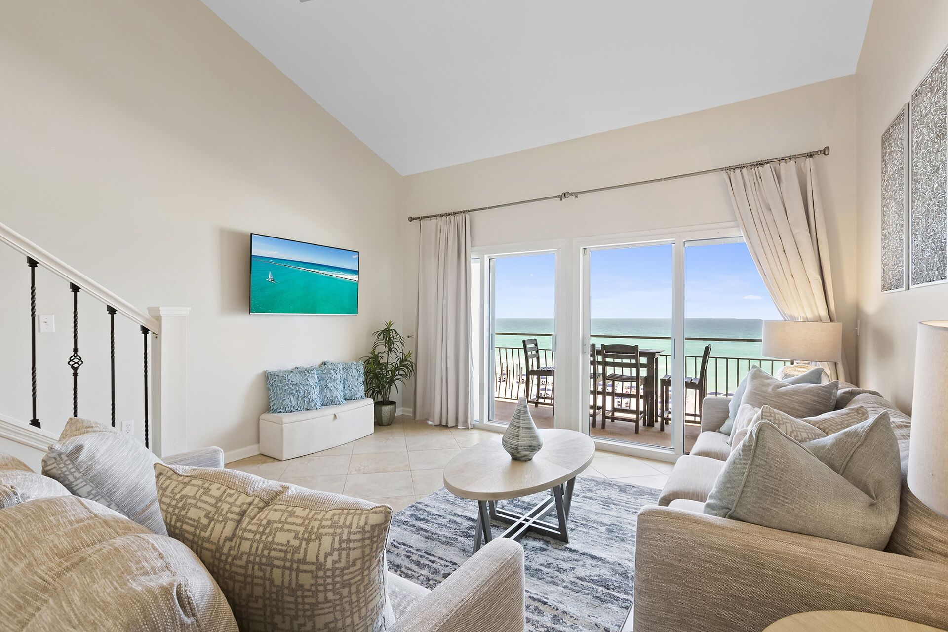 Crystal Sands 312A - Two-Story Gulf-Front Condo, Bonus Loft, Free Beach Service!
