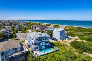 Exterior - Luxury Semi-Oceanfront Escape with Private Pool (Corolla)